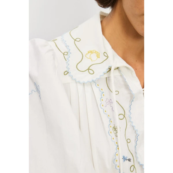 Alemais Contemporary Wardrobe Dress_Midi Giulia Embroidered Midi Dress — designer powerwear from Luxury Shoes 