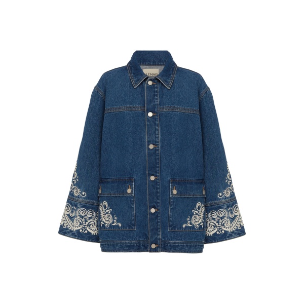 Alemais Contemporary Wardrobe Jacket Jacones Denim Jacket — designer powerwear from Luxury Shoes 