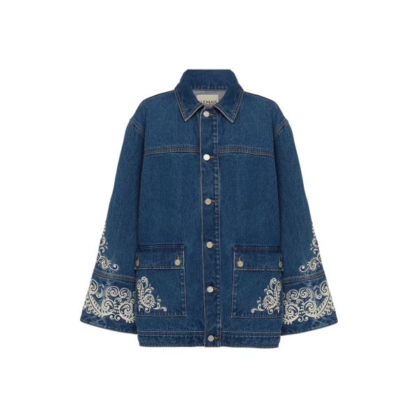 Alemais Contemporary Wardrobe Jacket Jacones Denim Jacket — designer powerwear from Luxury Shoes 