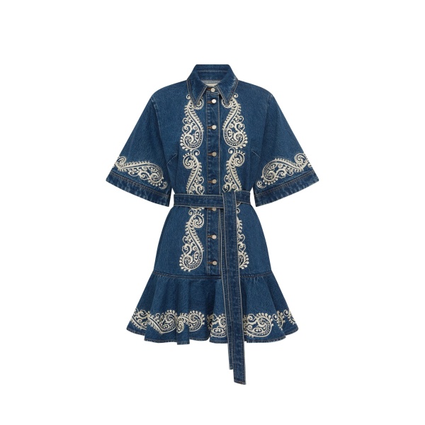 Alemais Contemporary Wardrobe Dress_Mini Jacones Denim Mini Dress — designer powerwear from Luxury Shoes 