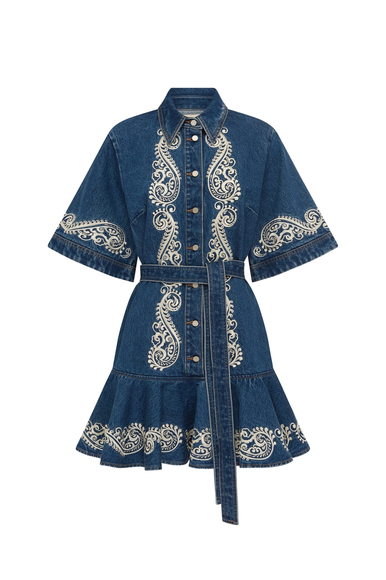 Alemais Contemporary Wardrobe Dress_Mini Jacones Denim Mini Dress — designer powerwear from Luxury Shoes 
