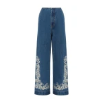 Alemais Contemporary Wardrobe Pant Jacones Flare Denim Jean — designer powerwear from Luxury Shoes 