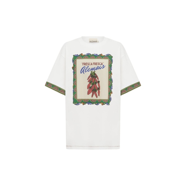 Alemais Contemporary Wardrobe Top_T-Shirt Katerina Chilli Tee — designer powerwear from Luxury Shoes 