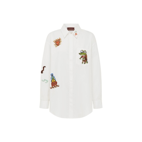 Alemais Contemporary Wardrobe Dress_Sd Montie Shirtdress — designer powerwear from Luxury Shoes 