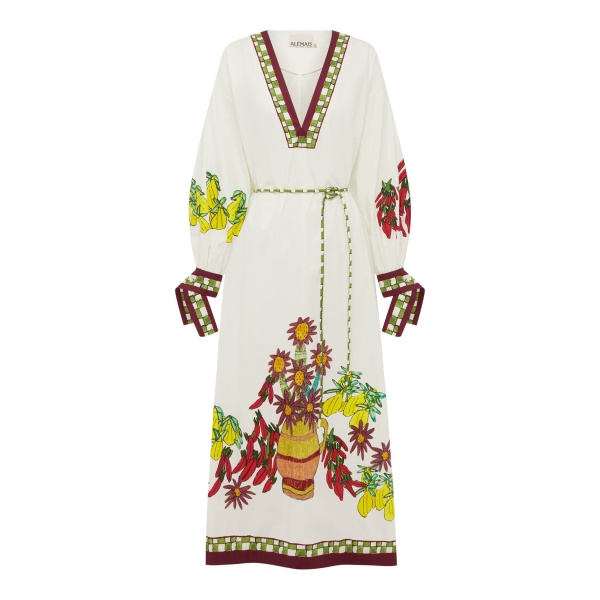 Alemais Contemporary Wardrobe Dress_Midi Katerina V Neck Midi Dress — designer powerwear from Luxury Shoes 