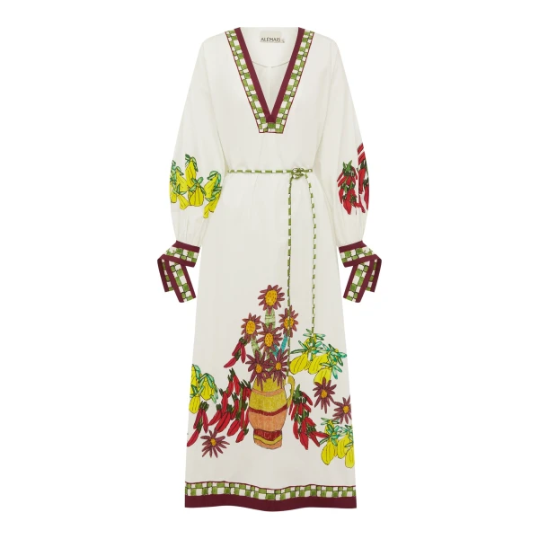 Alemais Contemporary Wardrobe Dress_Midi Katerina V Neck Midi Dress — designer powerwear from Luxury Shoes 