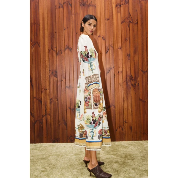 Alemais Contemporary Wardrobe Dress_Midi Mercado Midi Dress — designer powerwear from Luxury Shoes 