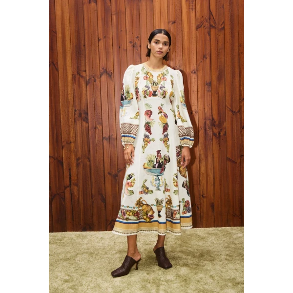 Alemais Contemporary Wardrobe Dress_Midi Mercado Midi Dress — designer powerwear from Luxury Shoes 