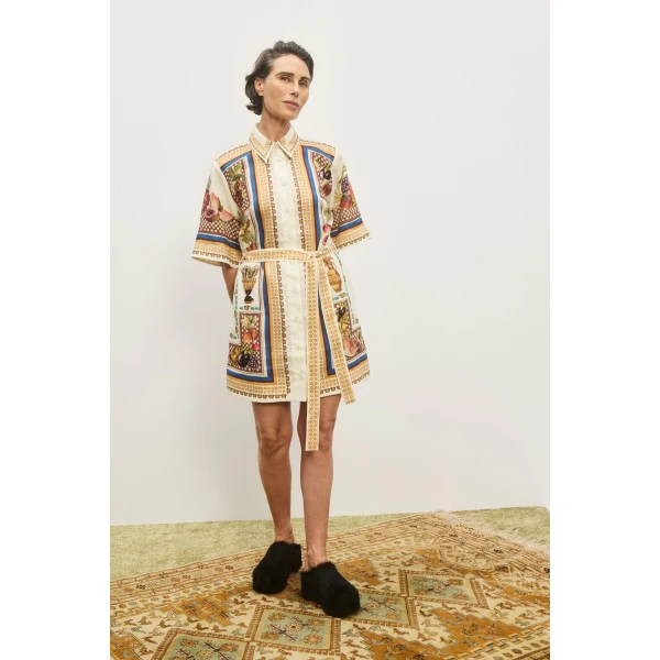 Alemais Contemporary Wardrobe Dress_Sd Montie Shirtdress — designer powerwear from Luxury Shoes 