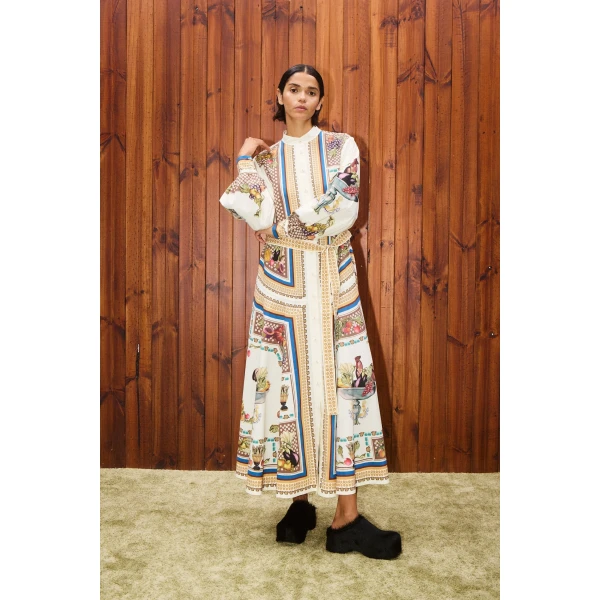 Alemais Contemporary Wardrobe Dress_Sd Mercado Shirtdress — designer powerwear from Luxury Shoes 