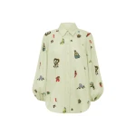Alemais Contemporary Wardrobe Shirt Montie Shirt — designer powerwear from Luxury Shoes 