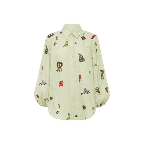 Alemais Contemporary Wardrobe Shirt Montie Shirt — designer powerwear from Luxury Shoes 