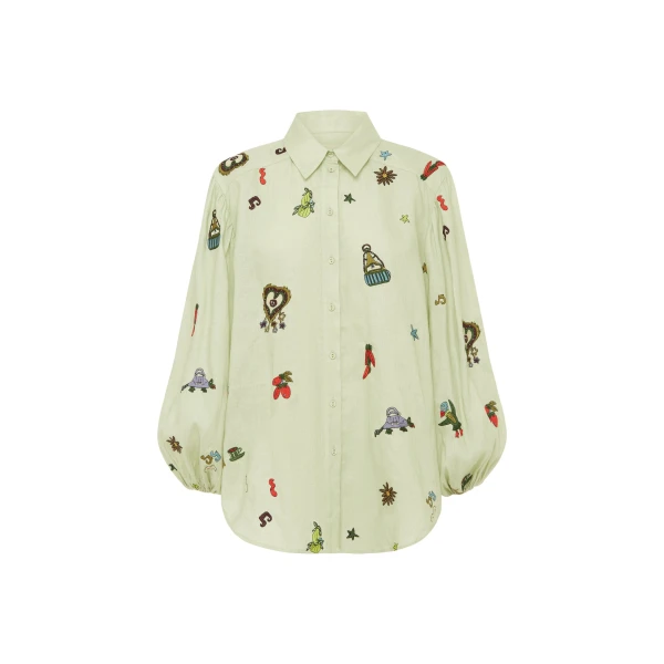 Alemais Contemporary Wardrobe Shirt Montie Shirt — designer powerwear from Luxury Shoes 