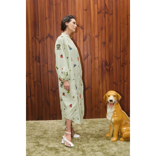 Alemais Contemporary Wardrobe Dress_Sd Montie Shirtdress — designer powerwear from Luxury Shoes 