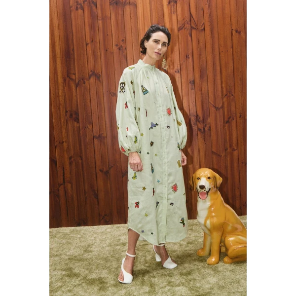 Alemais Contemporary Wardrobe Dress_Sd Montie Shirtdress — designer powerwear from Luxury Shoes 
