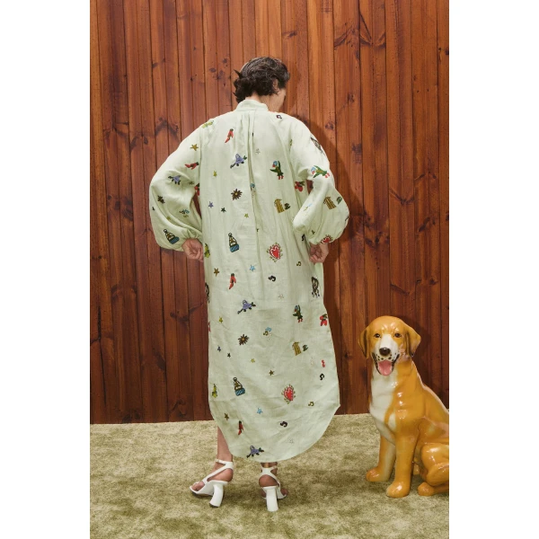 Alemais Contemporary Wardrobe Dress_Sd Montie Shirtdress — designer powerwear from Luxury Shoes 
