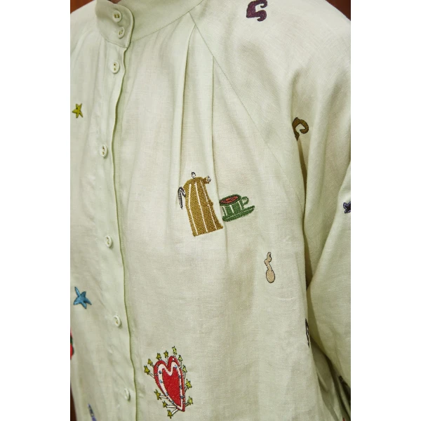 Alemais Contemporary Wardrobe Dress_Sd Montie Shirtdress — designer powerwear from Luxury Shoes 