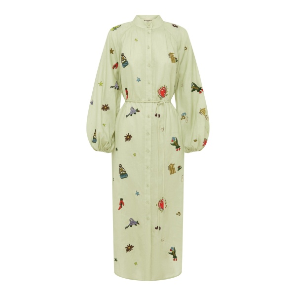 Alemais Contemporary Wardrobe Dress_Sd Montie Shirtdress — designer powerwear from Luxury Shoes 