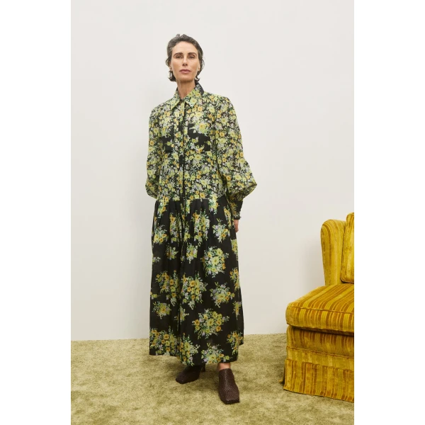 Alemais Contemporary Wardrobe Dress_Sd Nina Shirtdress — designer powerwear from Luxury Shoes 