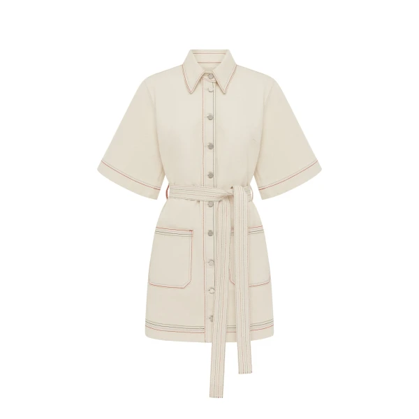 Alemais Contemporary Wardrobe DressMini Norma Denim Mini Dress — designer powerwear from Luxury Shoes 