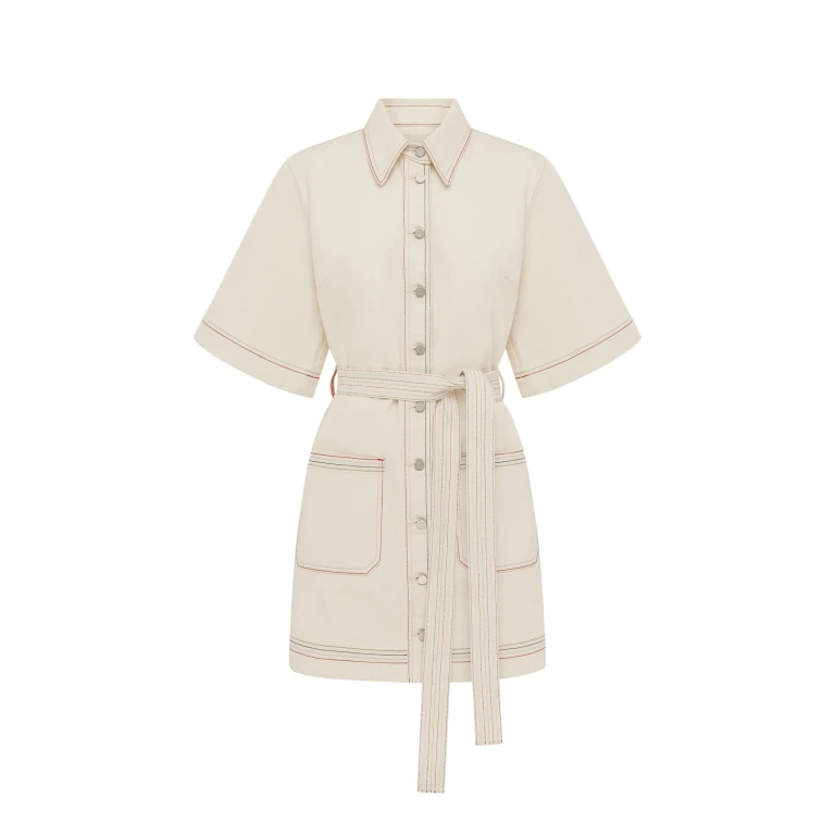 Alemais Contemporary Wardrobe DressMini Norma Denim Mini Dress — designer powerwear from Luxury Shoes 