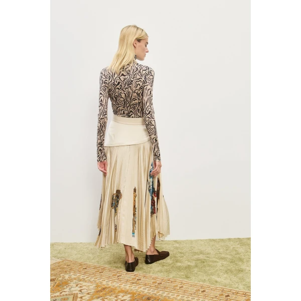 Alemais Contemporary Wardrobe Skirt Orazio Pleated Skirt — designer powerwear from Luxury Shoes 