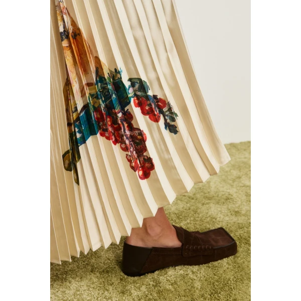 Alemais Contemporary Wardrobe Skirt Orazio Pleated Skirt — designer powerwear from Luxury Shoes 