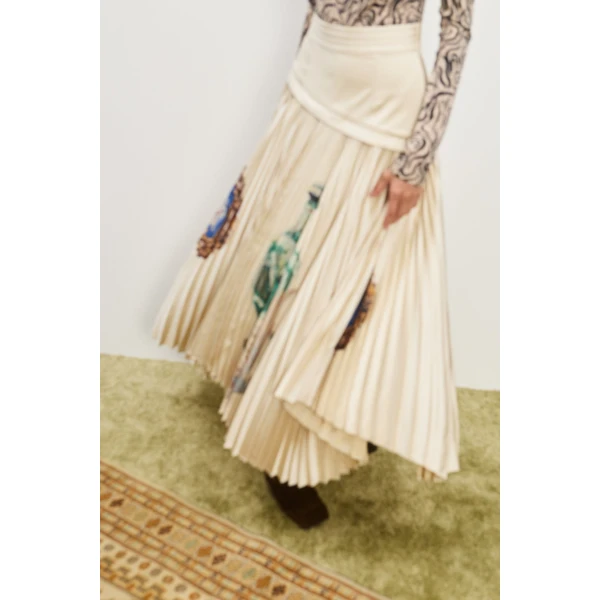 Alemais Contemporary Wardrobe Skirt Orazio Pleated Skirt — designer powerwear from Luxury Shoes 