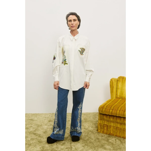 Alemais Contemporary Wardrobe Shirt Orazio Shirt — designer powerwear from Luxury Shoes 