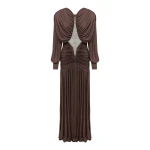 Alemais Contemporary Wardrobe Dress_Gown Silvio Ruched Midi Dress — designer powerwear from Luxury Shoes 