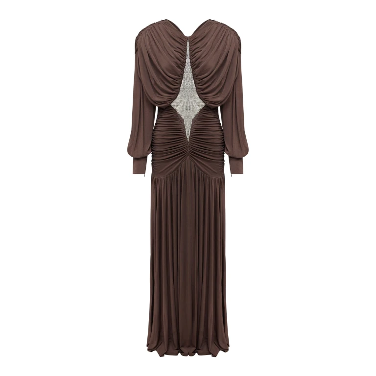 Alemais Contemporary Wardrobe Dress_Gown Silvio Ruched Midi Dress — designer powerwear from Luxury Shoes 