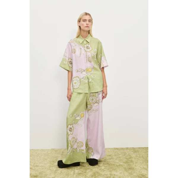 Alemais Contemporary Wardrobe Shirt Sora Shirt — designer powerwear from Luxury Shoes 