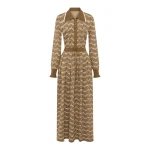 Alemais Contemporary Wardrobe Dress_Midi Stefanie Knit Shirtdress — designer powerwear from Luxury Shoes 