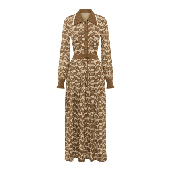 Alemais Contemporary Wardrobe Dress_Midi Stefanie Knit Shirtdress — designer powerwear from Luxury Shoes 