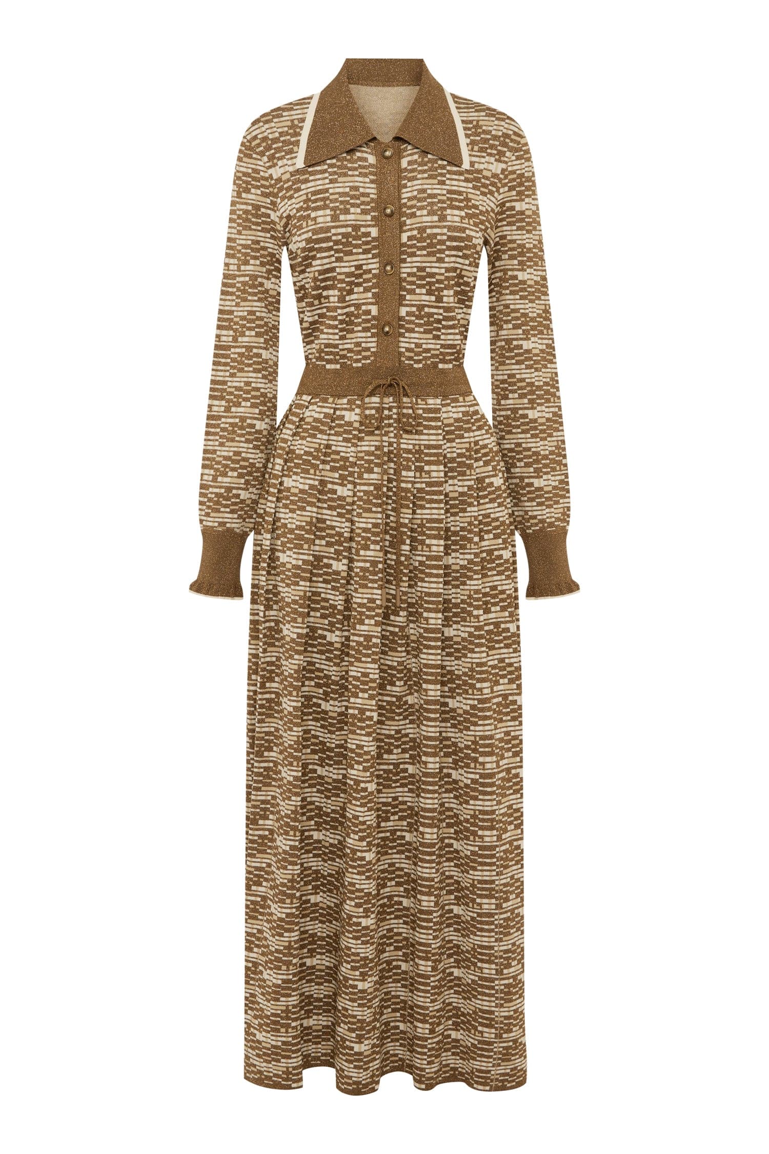 Alemais Contemporary Wardrobe Dress_Midi Stefanie Knit Shirtdress — designer powerwear from Luxury Shoes 