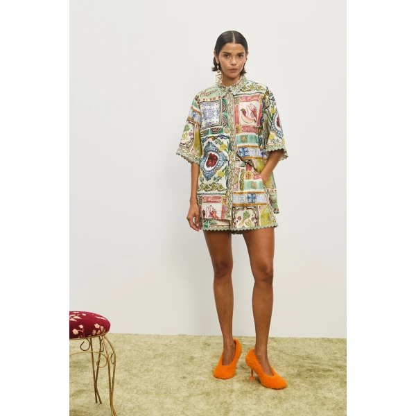 Alemais Contemporary Wardrobe Shirt Tommasina Shirt — designer powerwear from Luxury Shoes 