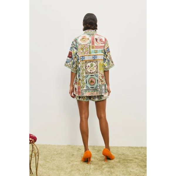 Alemais Contemporary Wardrobe Shirt Tommasina Shirt — designer powerwear from Luxury Shoes 