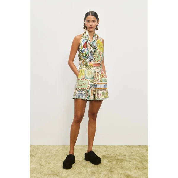 Alemais Contemporary Wardrobe Short Tommasina Short — designer powerwear from Luxury Shoes 