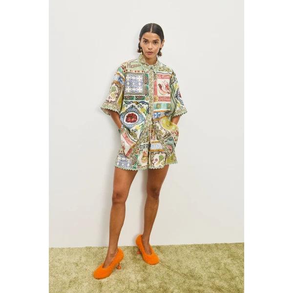 Alemais Contemporary Wardrobe Short Tommasina Short — designer powerwear from Luxury Shoes 