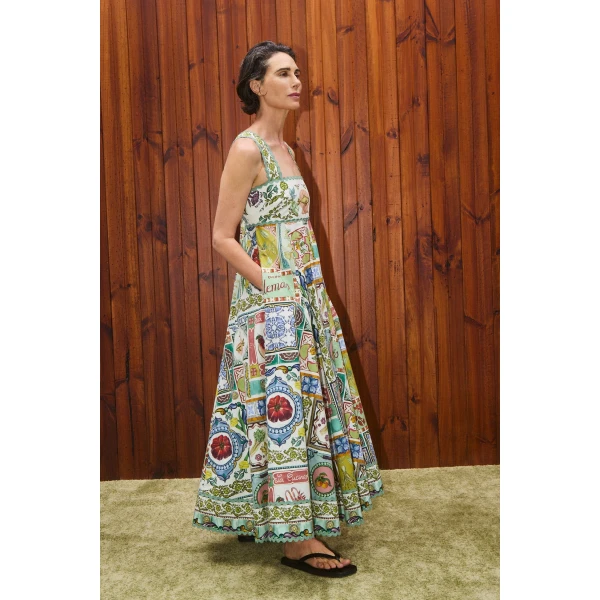 Alemais Contemporary Wardrobe Dress_Midi Tommasina Summer Dress — designer powerwear from Luxury Shoes 