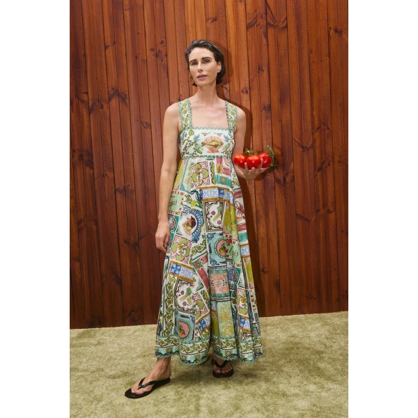 Alemais Contemporary Wardrobe Dress_Midi Tommasina Summer Dress — designer powerwear from Luxury Shoes 