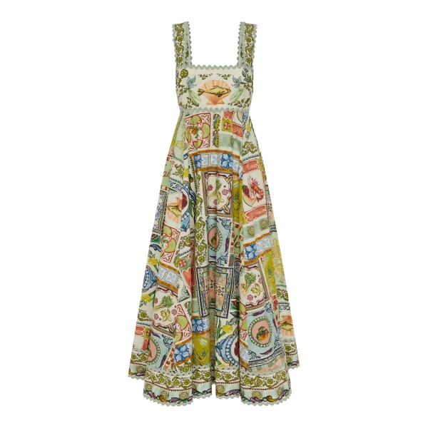 Alemais Contemporary Wardrobe Dress_Midi Tommasina Summer Dress — designer powerwear from Luxury Shoes 