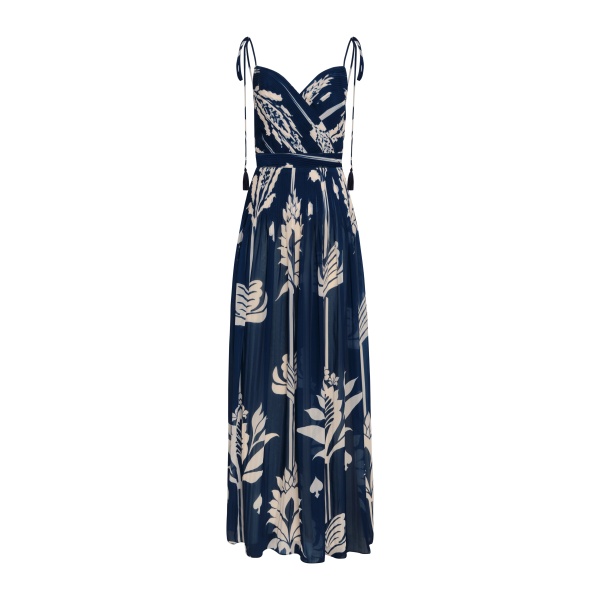 Andres Otalora luxury designer Dress with bold silhouette in linen