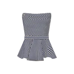 Andres Otalora luxury designer Top with bold silhouette in linen