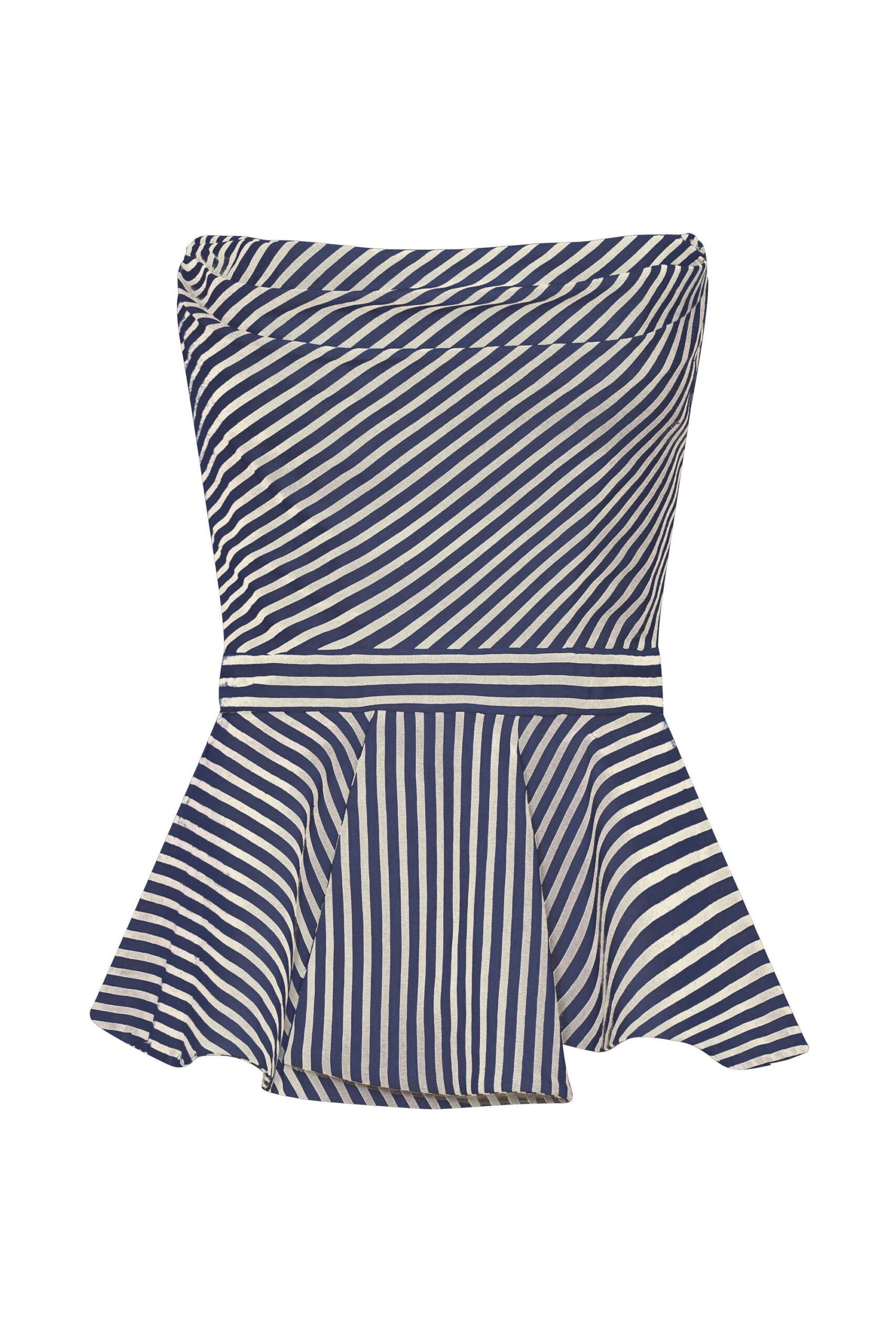 Andres Otalora Colombian Designer Top - Luxury Womenswear Andres Otalora luxury designer Top with bold silhouette in linen