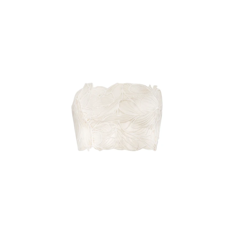 Andres Otalora luxury designer Top with bold silhouette in linen