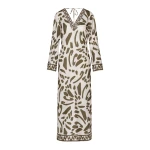 Andres Otalora Colombian Designer Dress - Luxury Womenswear Andres Otalora luxury designer Dress with bold silhouette in linen