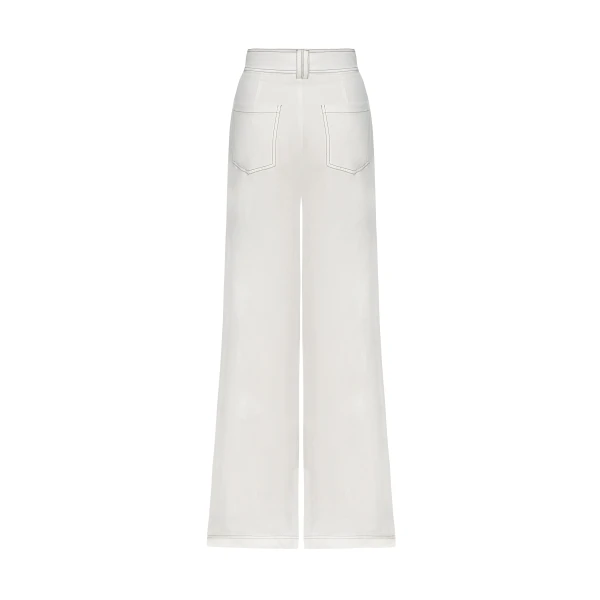 Andres Otalora luxury designer Pant with bold silhouette in linen
