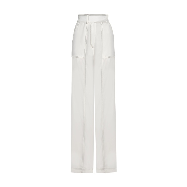 Andres Otalora luxury designer Pant with bold silhouette in linen
