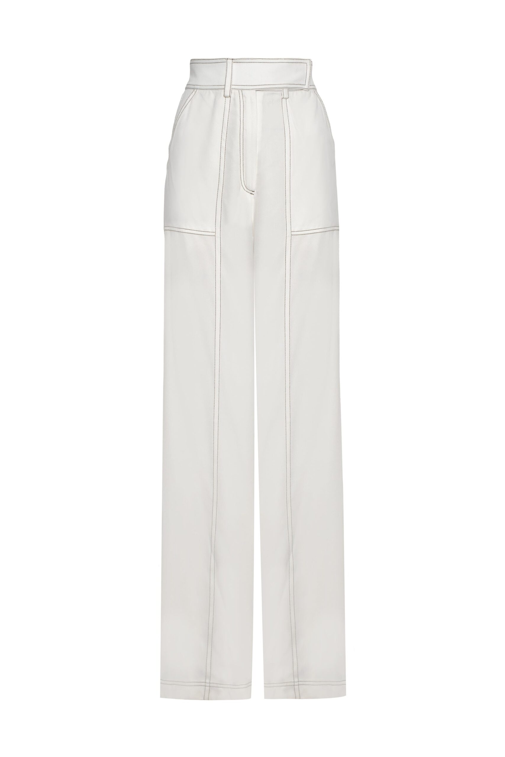 Andres Otalora Colombian Designer Pant - Luxury Womenswear Andres Otalora luxury designer Pant with bold silhouette in linen